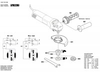Bosch 3 601 H29 A30 Gws 14-125 Cit Angle Grinder 230 V / Eu Spare Parts